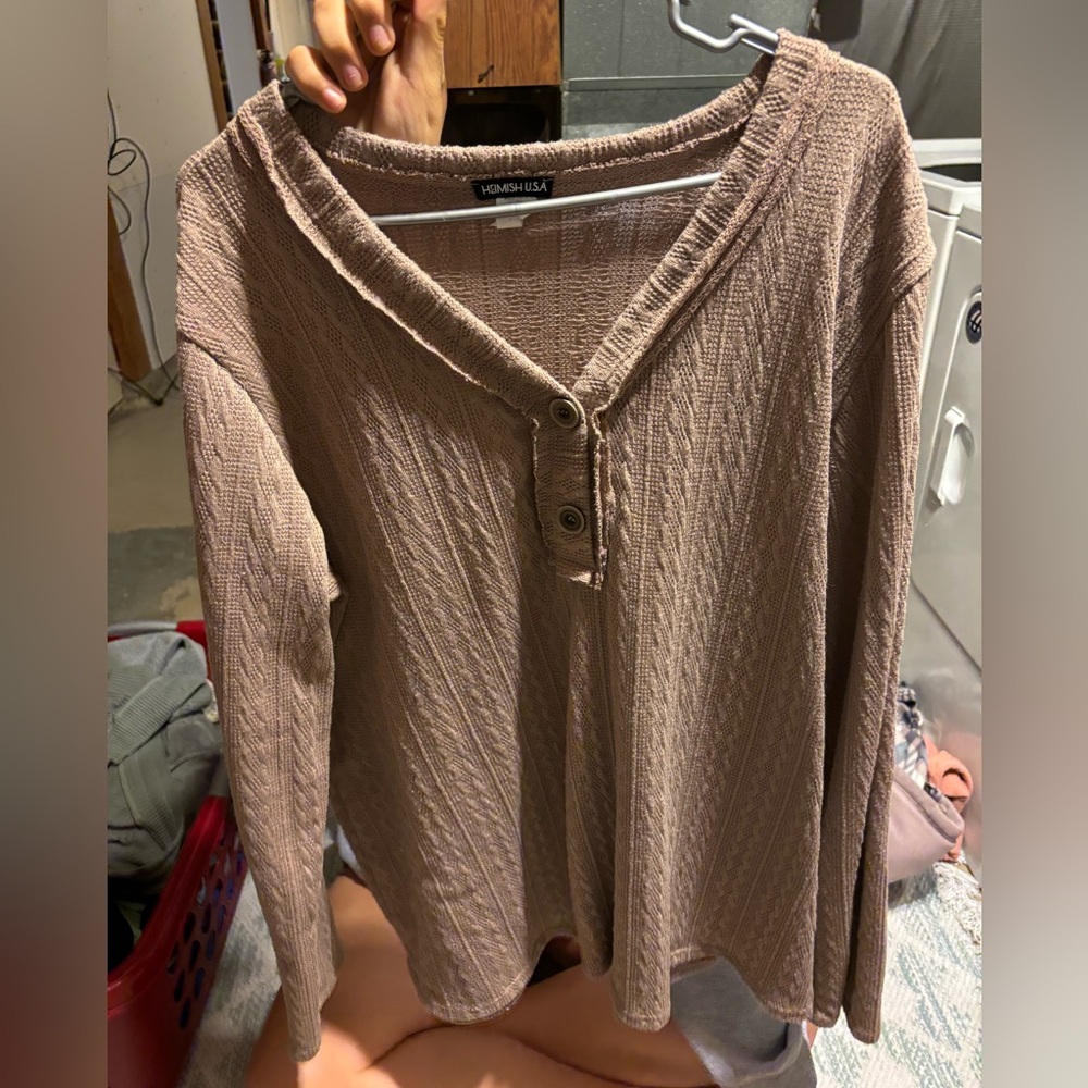 Patchwork arms sweater